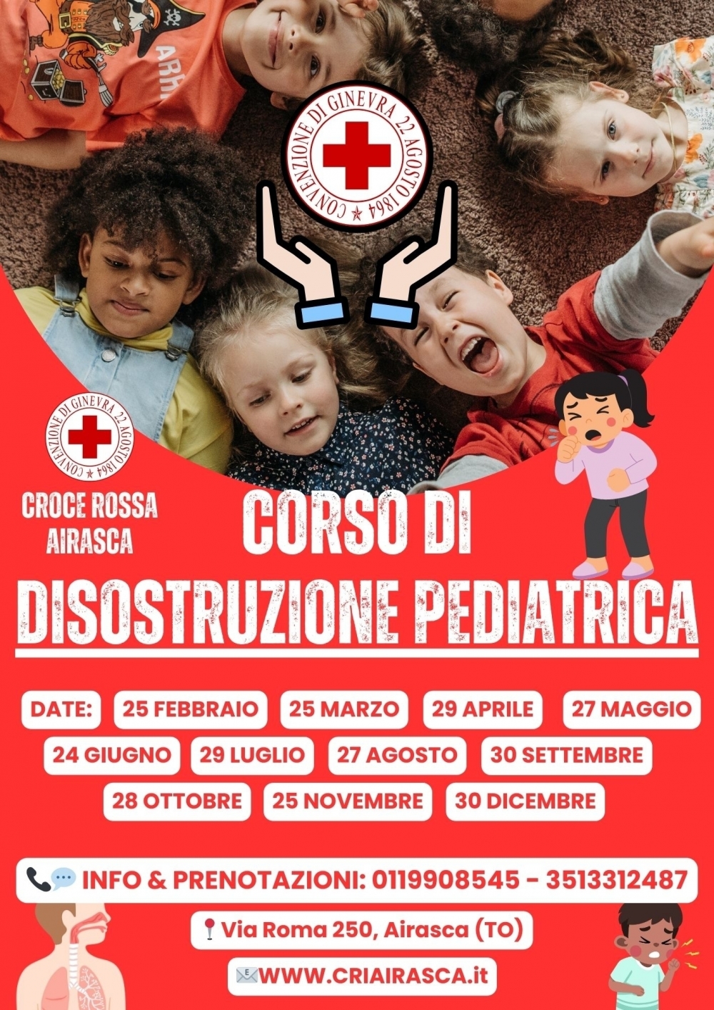 NEWS - CORSO DI DISOSTRUZIONE PEDIATRICA - CROCE ROSSA AIRASCA